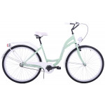 Mestský bicykel 26" Kozbike 26K30 1 prevodový Mätovo biely